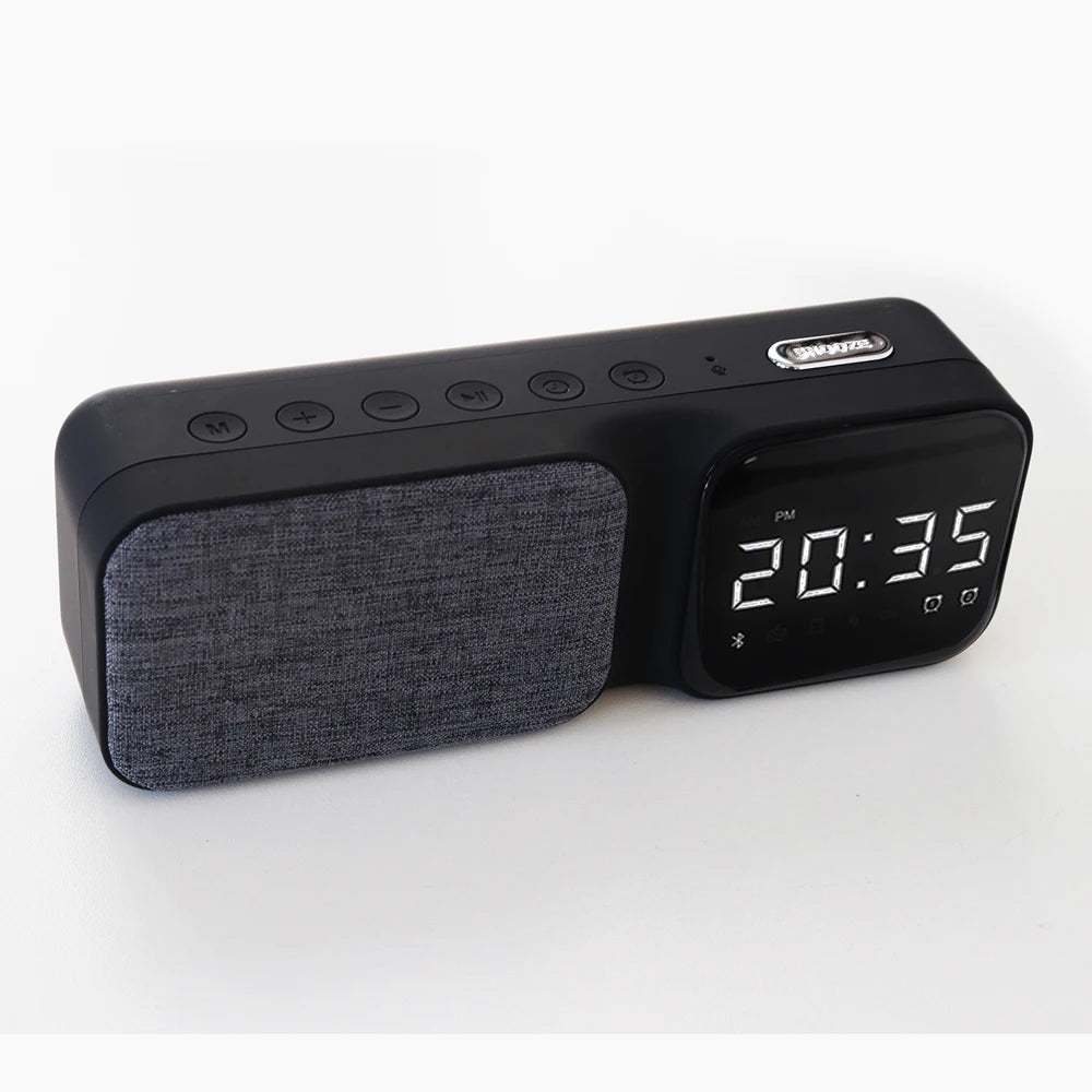Large Dimmable Digital Alarm Clock with Bluetooth Speaker and 2 Alarms, 5W - sky-case