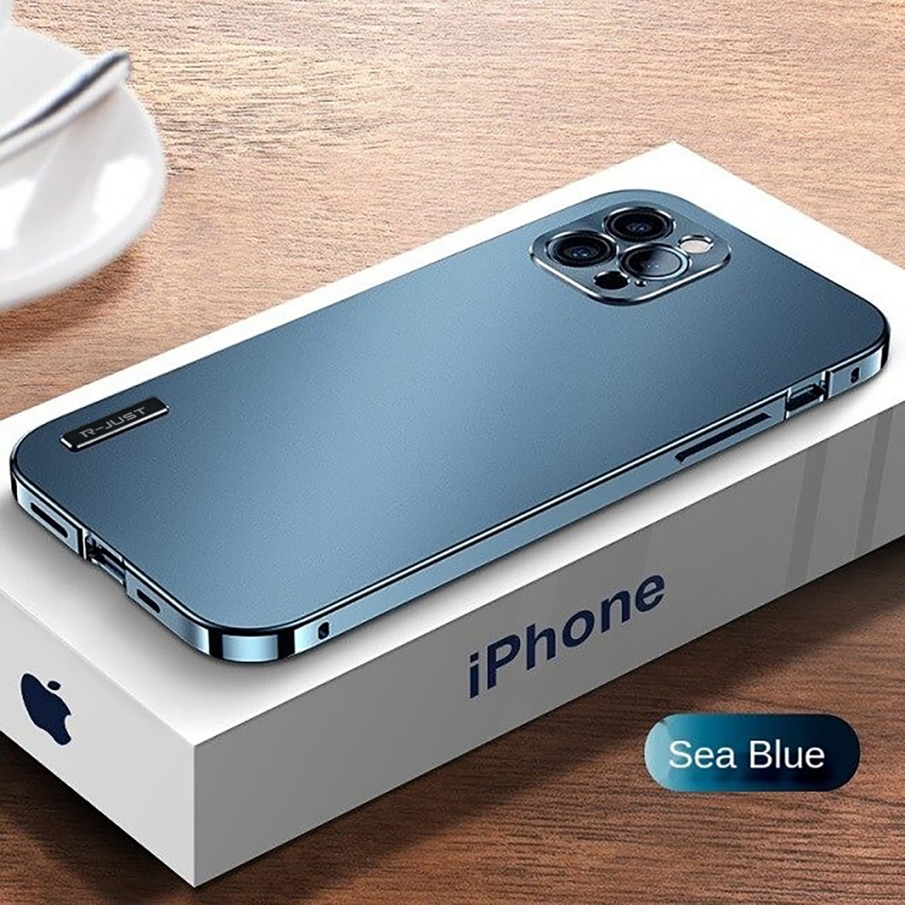 Luxury aluminum alloy metal magnetic protective case for iPhone - Limitless 3.0 Blue / iPhone 15 Pro Max - sky-case