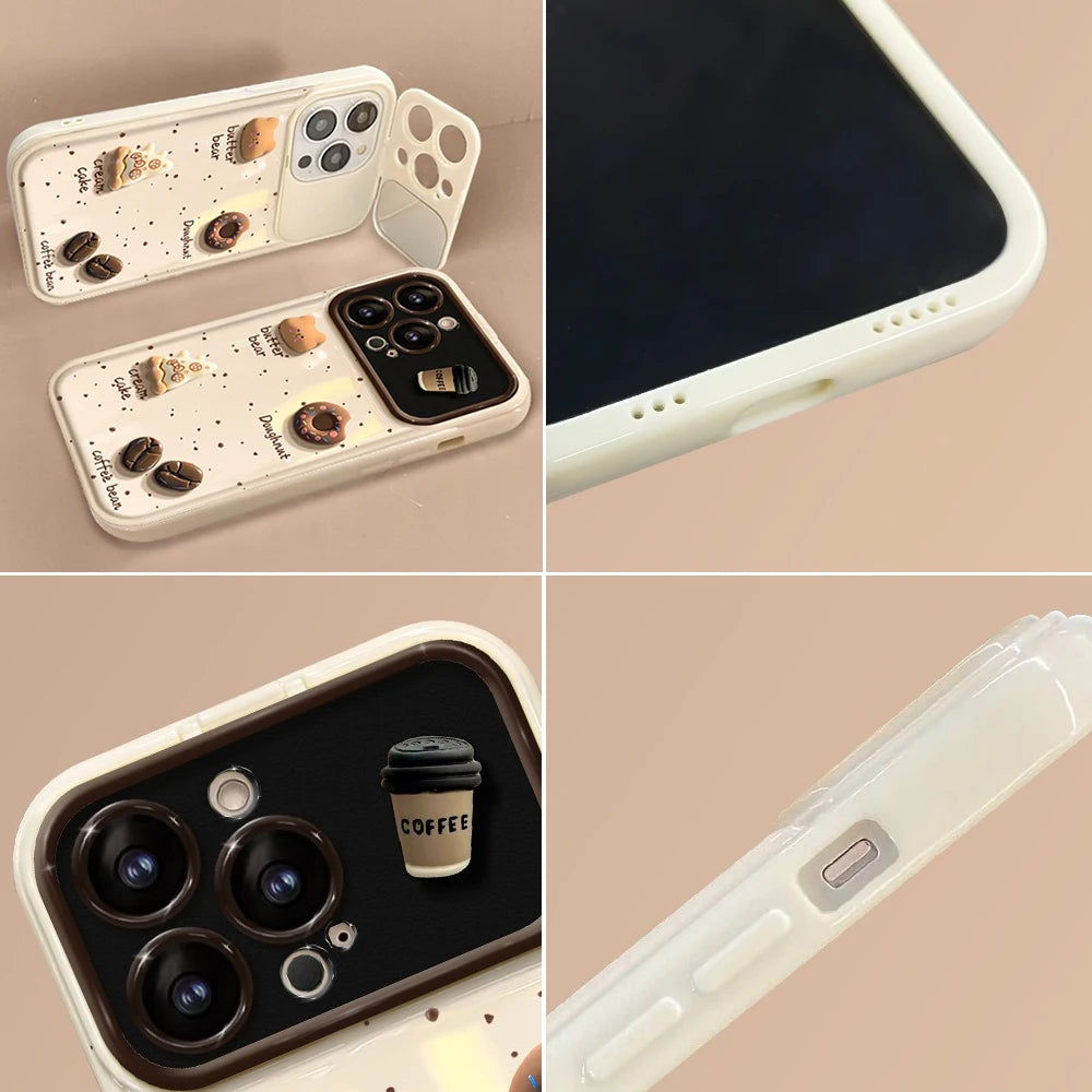 Cartoon Bear Wrist Chain Case - sky-case