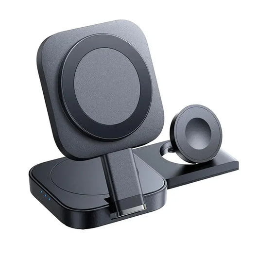 3-in-1 Foldable Magnetic Wireless Charger Stand - sky-case