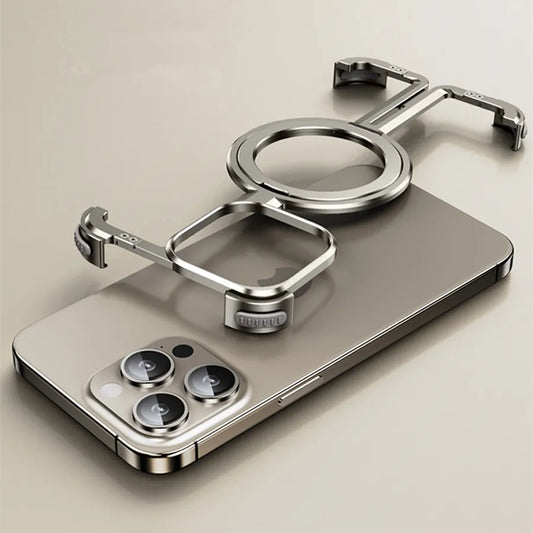 Luxury Aluminum Frameless Airbag Magsafe phone Cover - sky-case