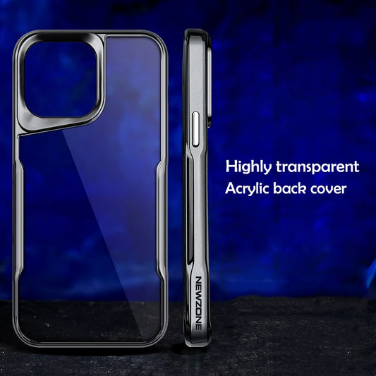 Luxury High Transparent Plating Soft Phone Cover For iPhone 15 Pro Max - sky-case