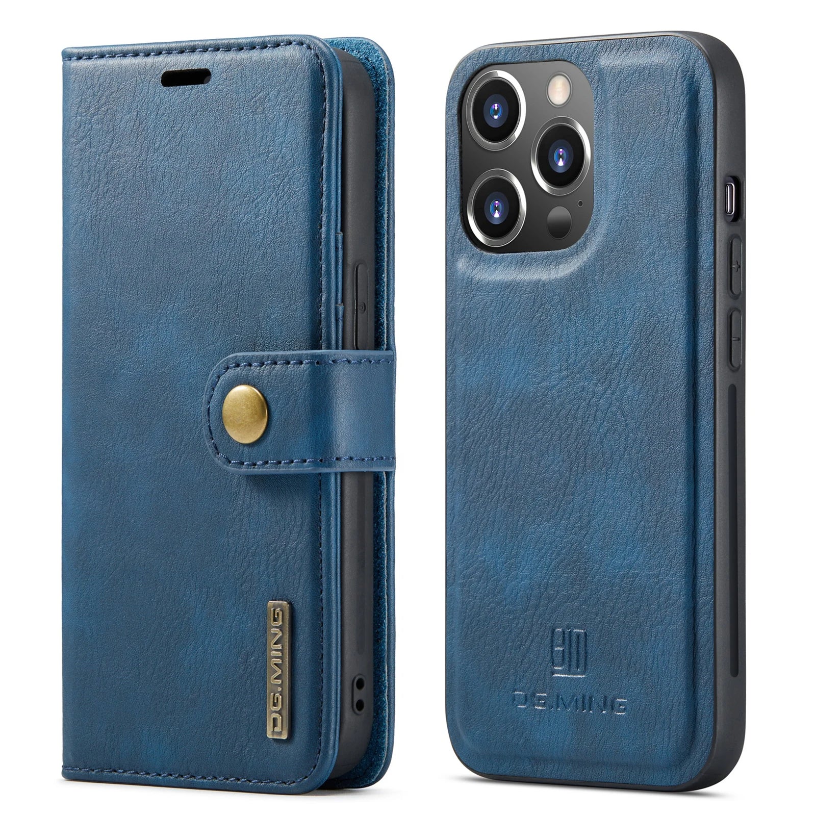 Leather Phone Case For iPhone 15 14 13 11 Pro Max Card Holder Wallet Cover High Quality Leather / Blue / iPhone 12 Mini - sky-case