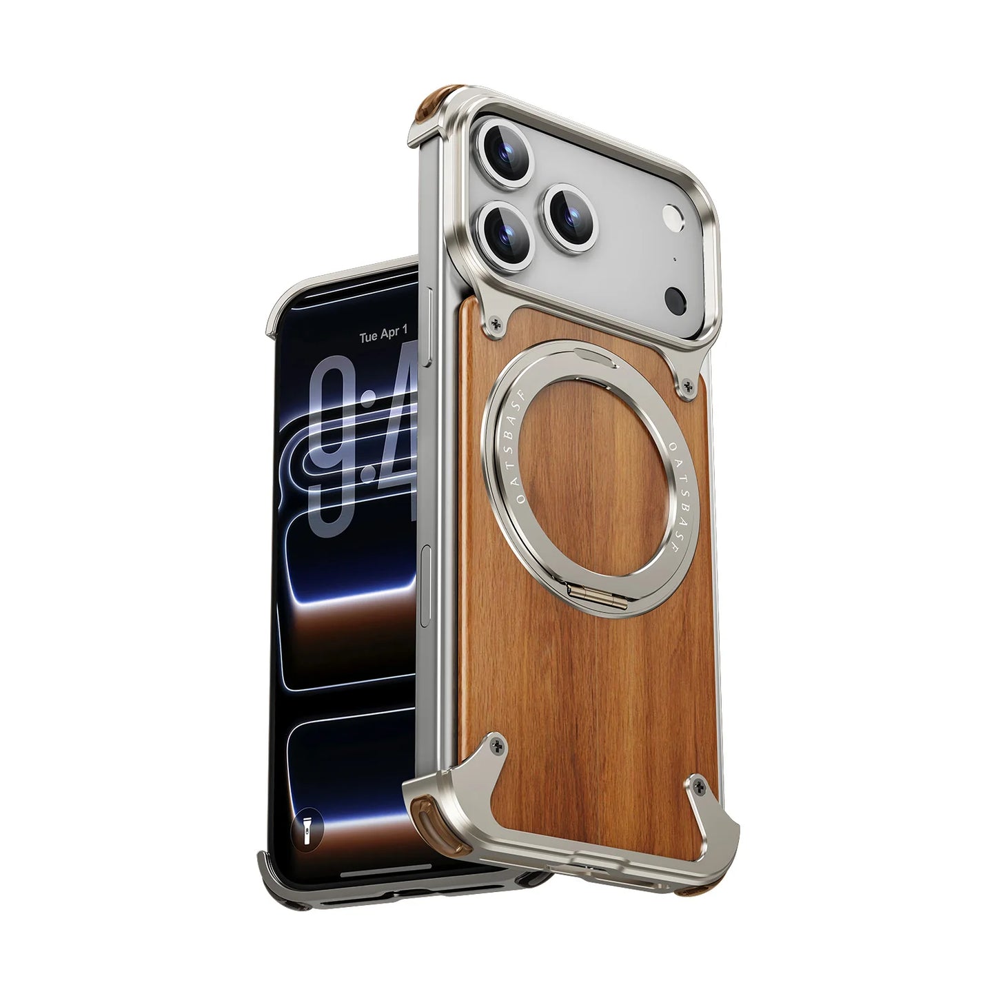 Luxury Solid Wood Magnetic Protective Case - sky-case
