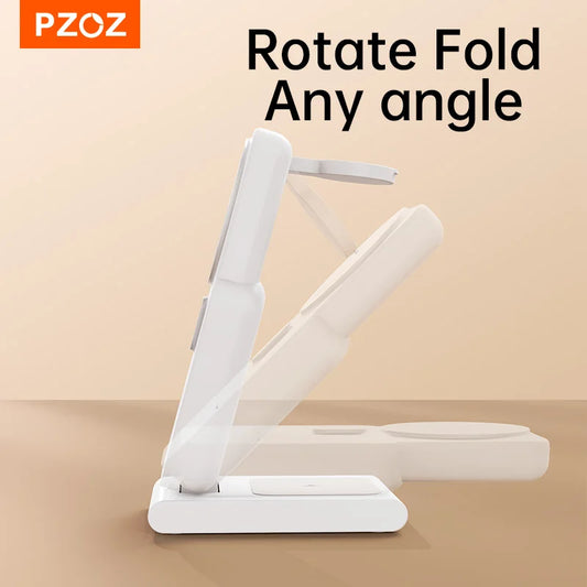 3 in 1 Power Bank Magnetic Folding Stand Charger - sky-case