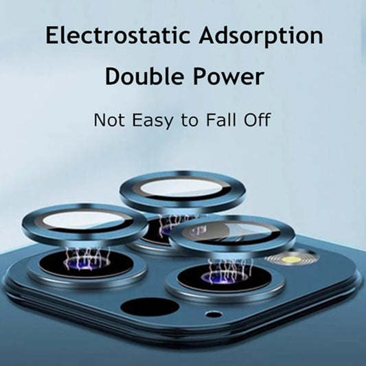 Camera Lens Protectors Glass Metal Ring for iPhone 16 15 14 series Protective Cover - sky-case