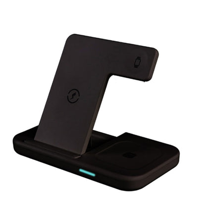 30W Qi Wireless Charger Stand 3 In 1 Qi Fast Charging Dock Station black - sky-case