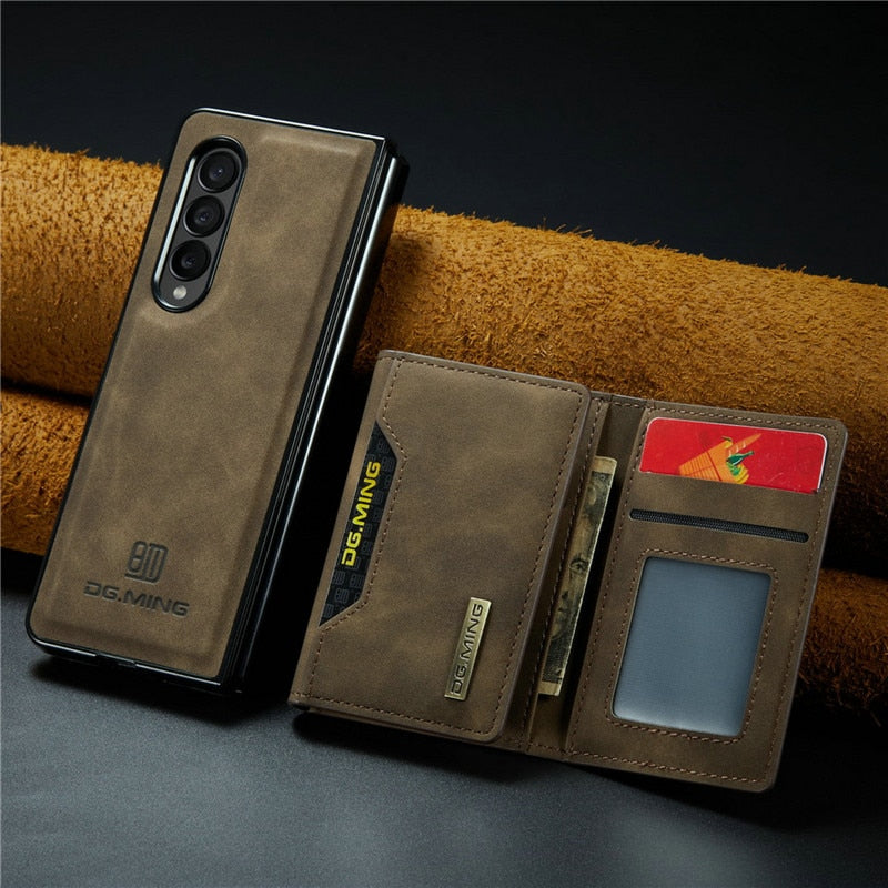 Luxury Leather Wallet Cover Detachable Case with Card Holder For Samsung Galaxy - sky-case