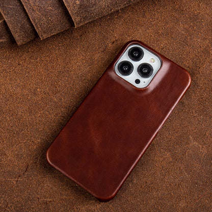 Premium Vintage Retro Genuine Leather Case for iPhone - Luxury Business Phone Aesthetic Coffee5219 / For iphone14 Pro Max - sky-case