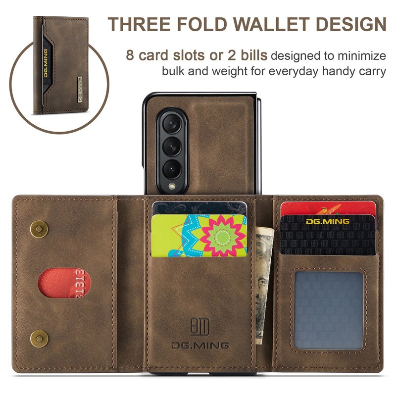 Luxury Leather Wallet Cover Detachable Case with Card Holder For Samsung Galaxy - sky-case