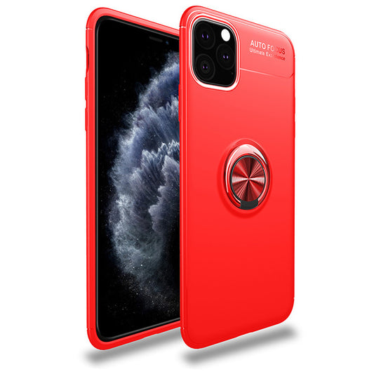 Silicone Case Magnetic Bracket Car Phone Stand Cover For iPhone 13Pro Max / Red Red - sky-case