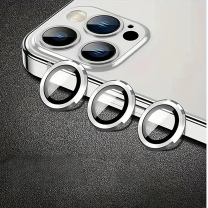 Camera Lens Protectors Glass Metal Ring for iPhone 16 15 14 series Protective Cover