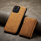 2 in 1 Luxury Leather Wallet Cover Detachable Case with Card Holder compatible with wireless charging MagSafe - sky-case
