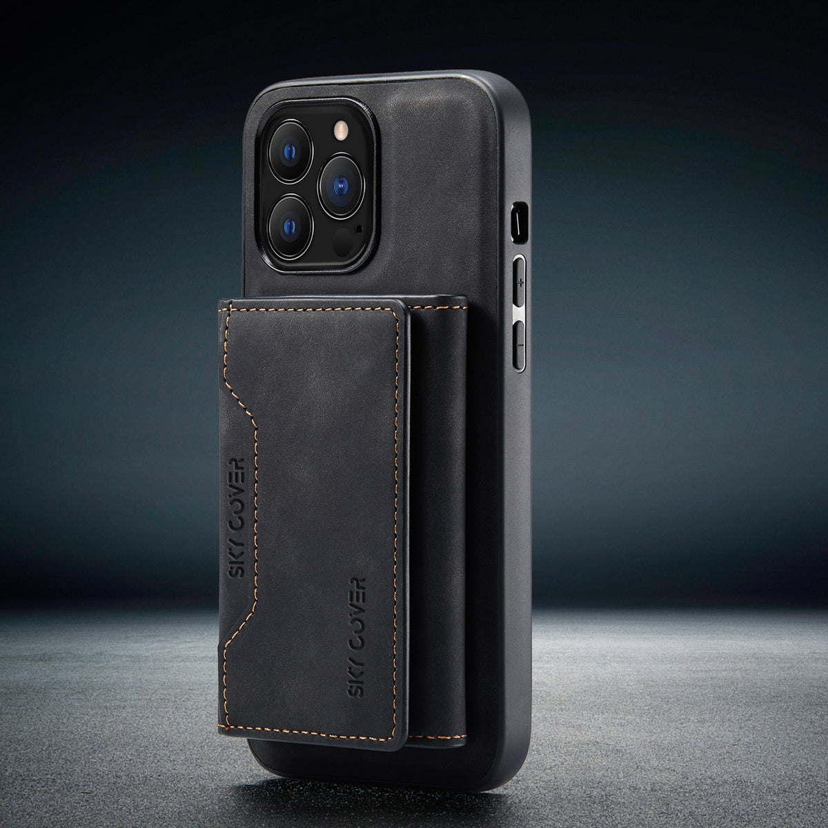 2 in 1 Luxury Leather Wallet Cover Detachable Case with Card Holder compatible with wireless charging MagSafe - sky-case