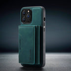 2 in 1 Luxury Leather Wallet Cover Detachable Case with Card Holder compatible with wireless charging MagSafe - sky-case