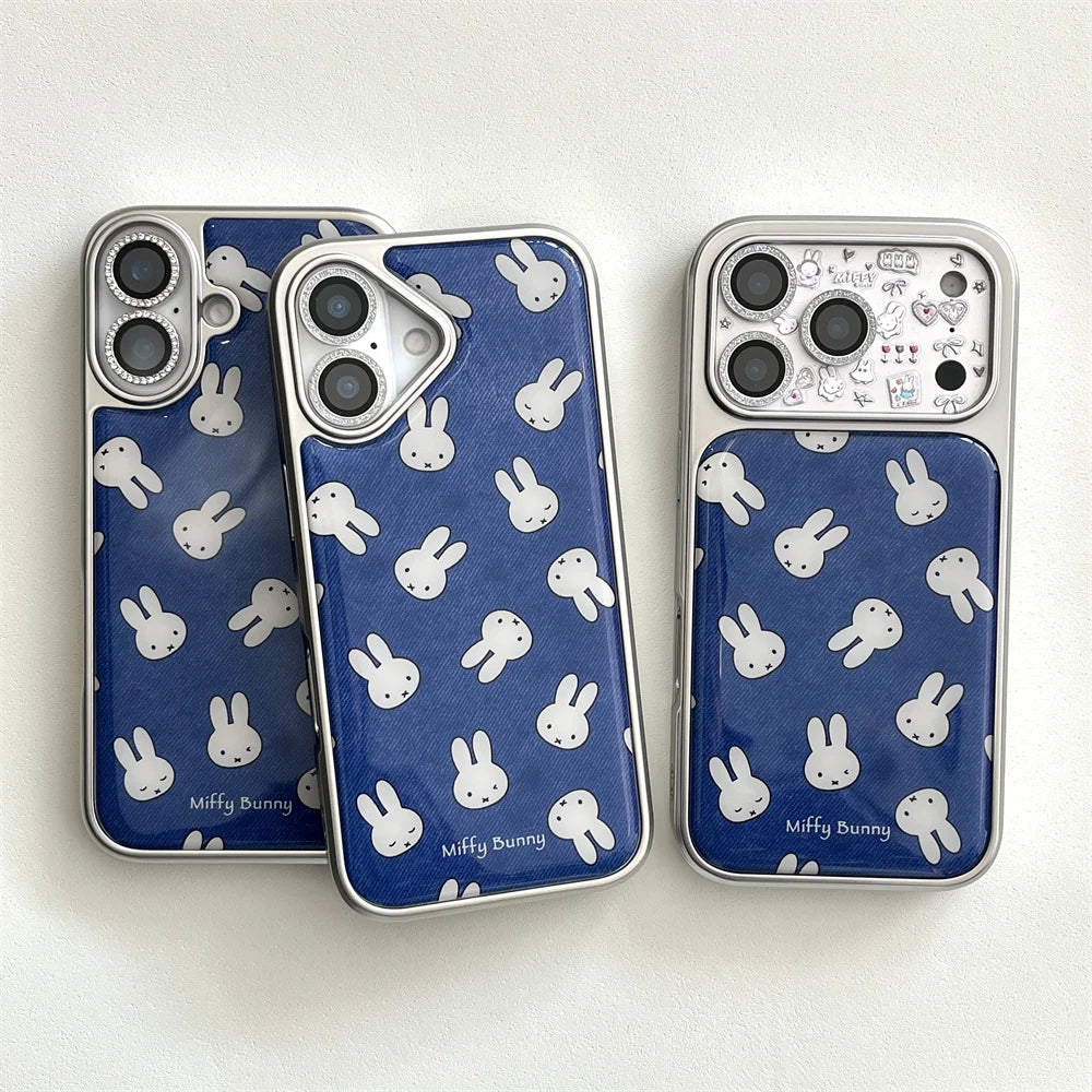 Electroplated Cute Rabbit Case - sky-case