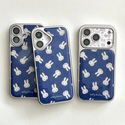Electroplated Cute Rabbit Case - sky-case