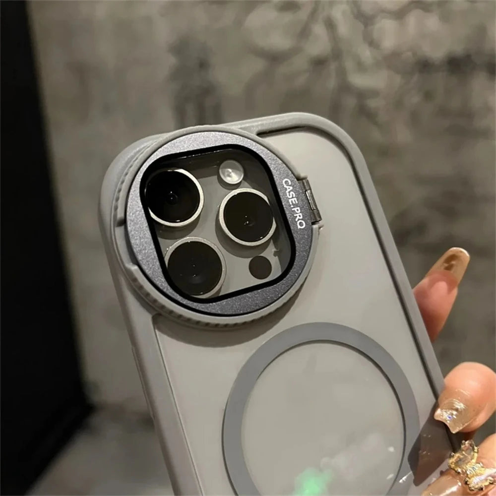 MagSafe Lens Flip Stand Cover