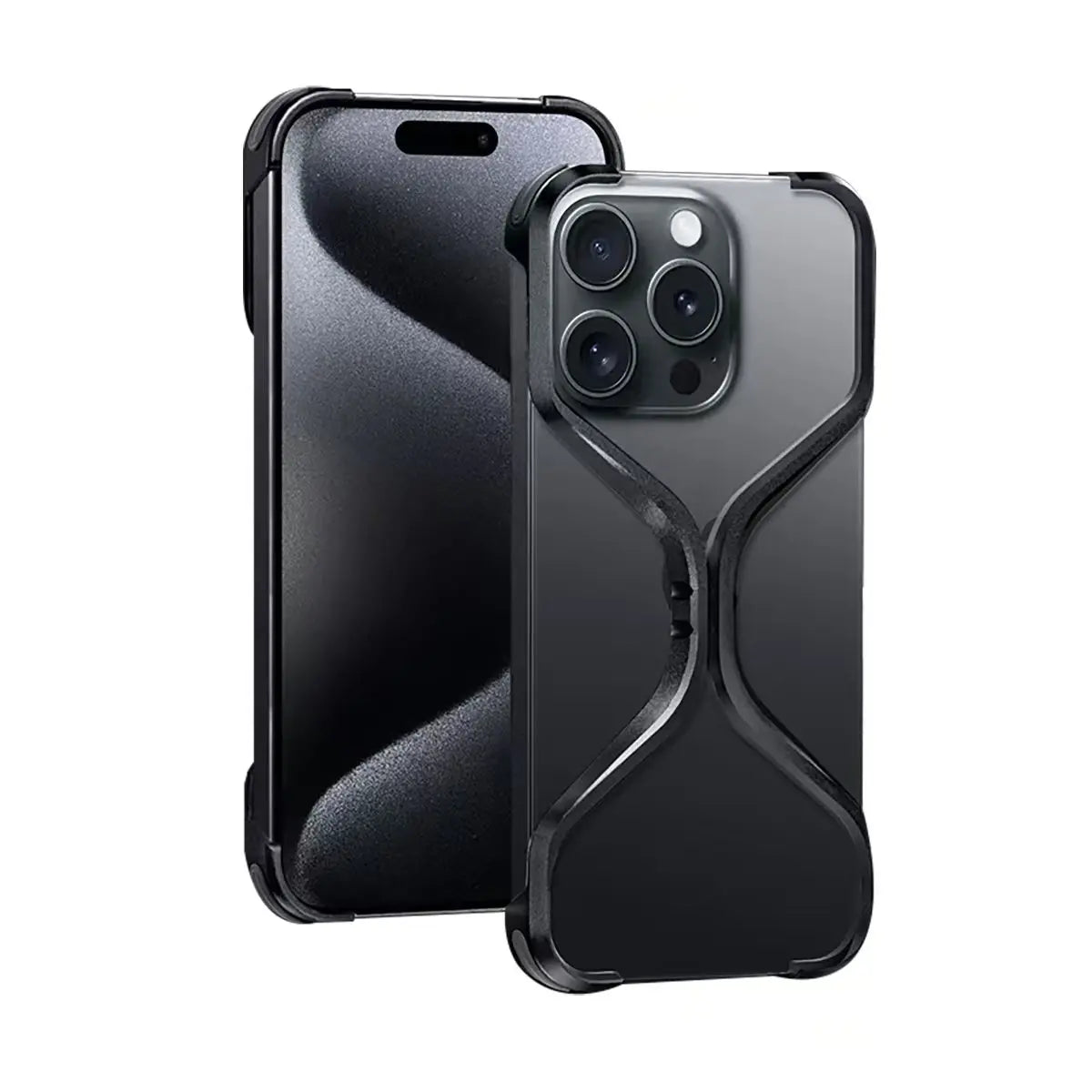 metal aluminum alloy heat dissipation protective Cover black / For iphone 16 Pro - sky-case