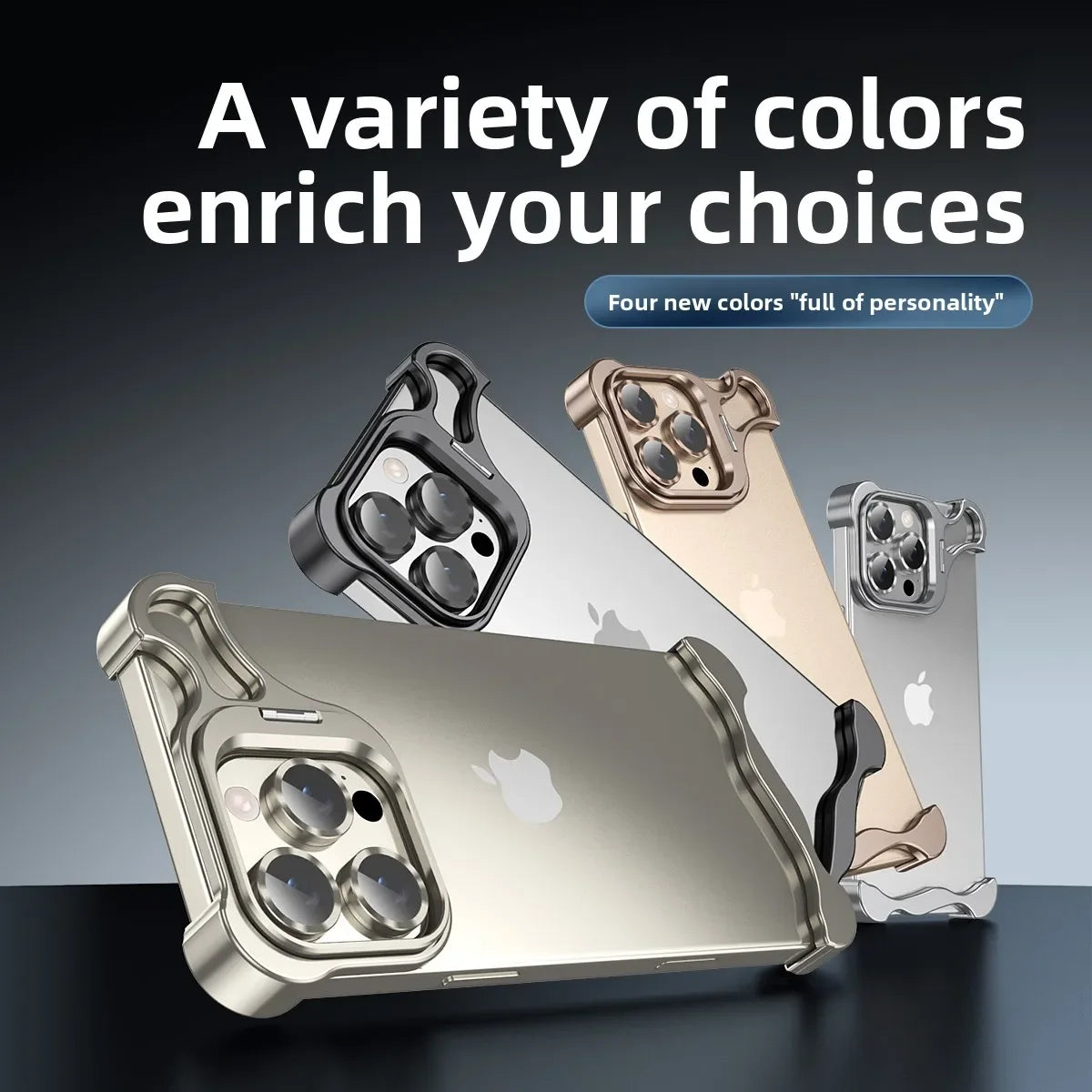 Metal Case with Shockproof Lens Holder and Heat Dissipation, Suitable for iPhone - sky-case