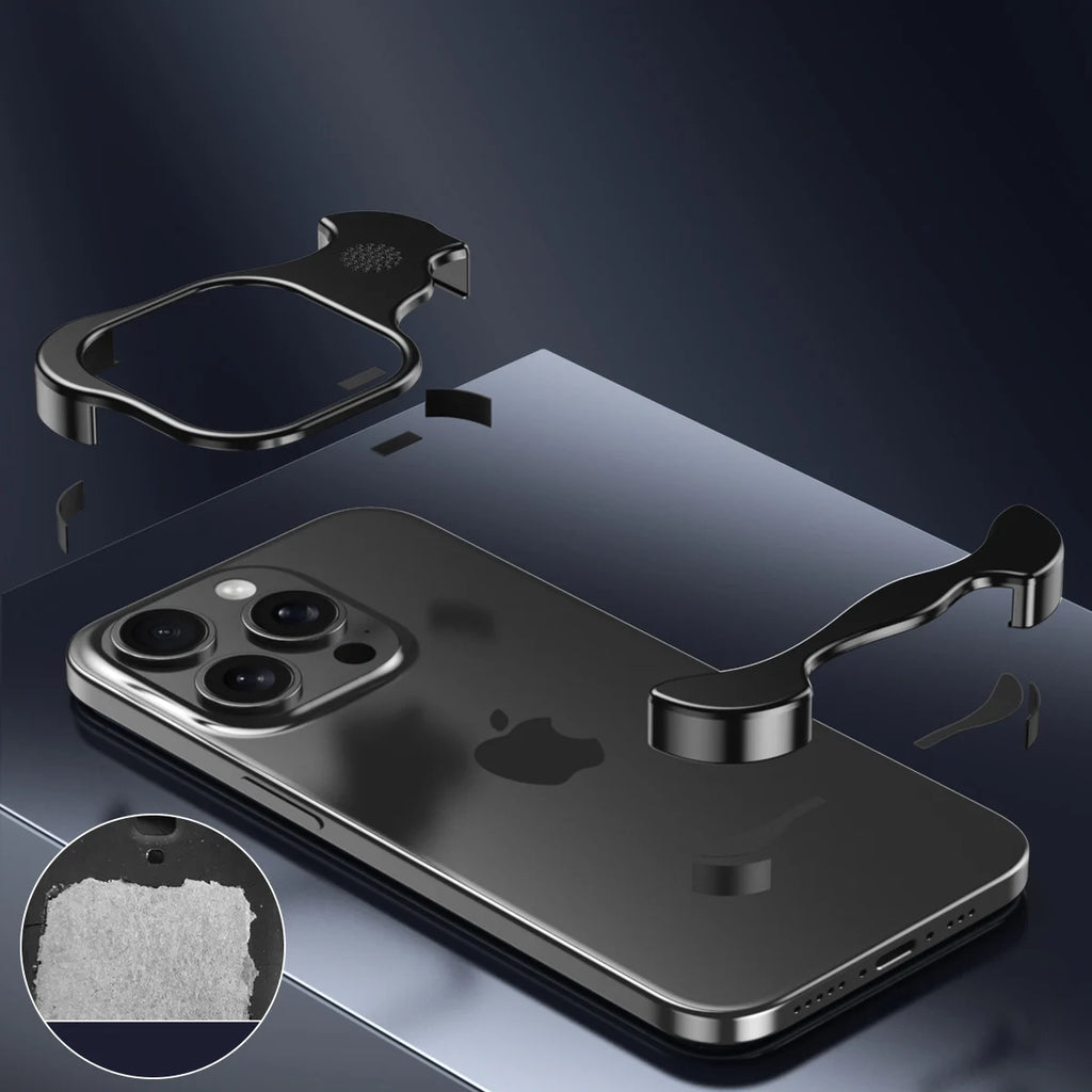 Fashion Irregular Aluminum Alloy Bumper Cove - sky-case