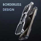 Magnetic Rimless Titanium Metal Aluminum Phone Cover - sky-case