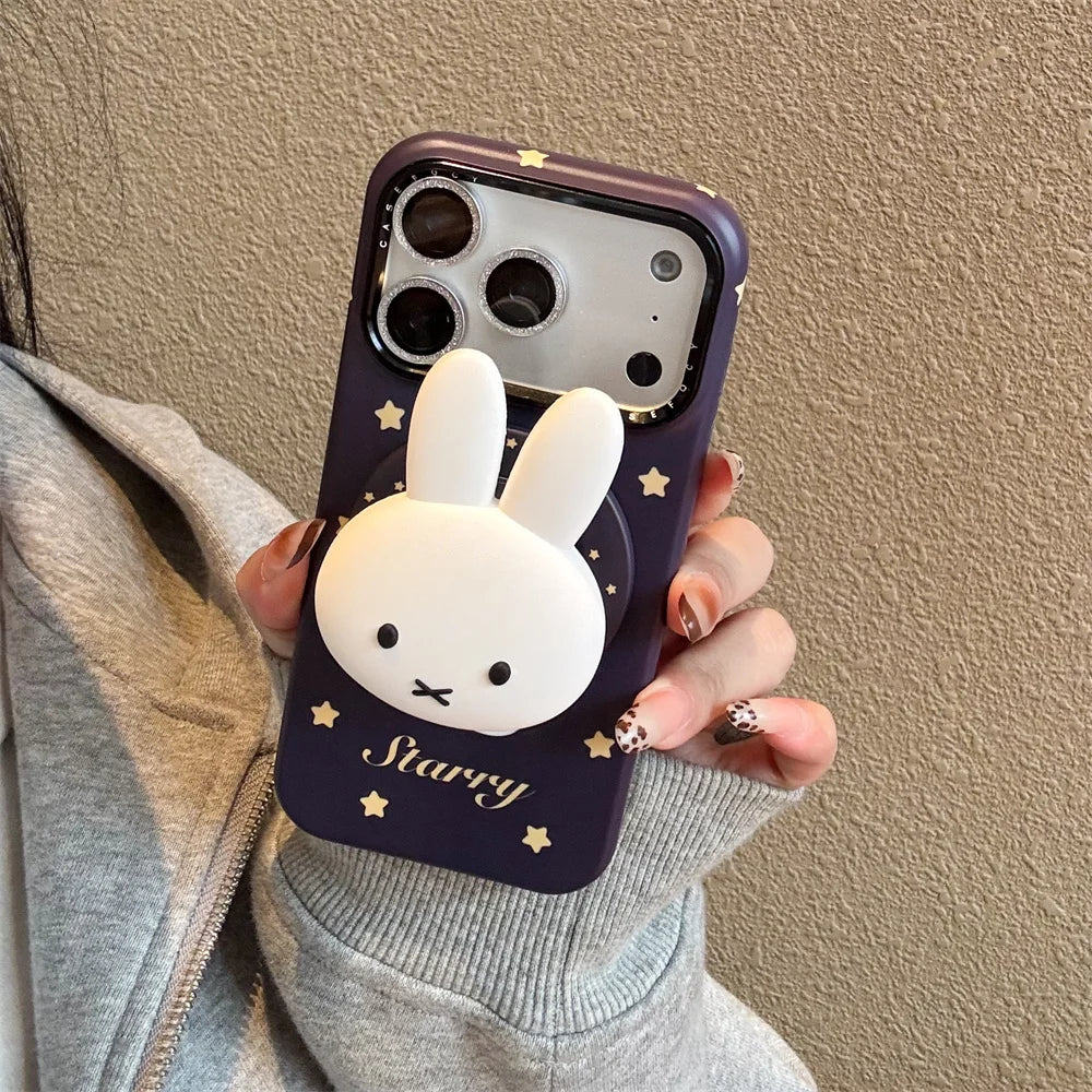 Kawaii Star 3D Bunny MagSafe Case - sky-case