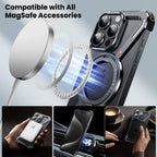 Luxury Aluminum Alloy Frame 360° Rotation Shape Metal Holder Phone Cover - sky-case
