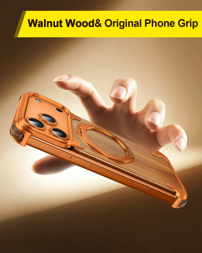 Luxury Solid Wood Magnetic Protective Case - sky-case