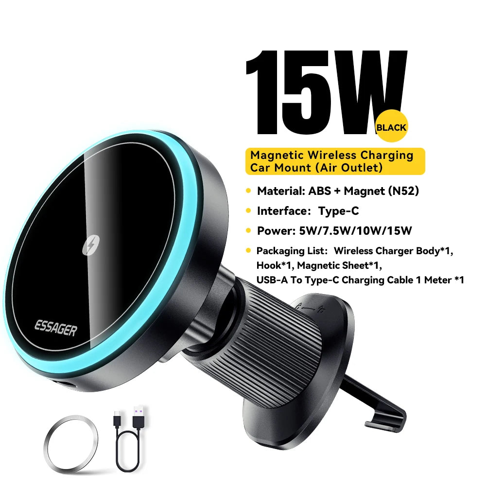 360° Adjustable Magnetic Car Charger for iPhone - sky-case