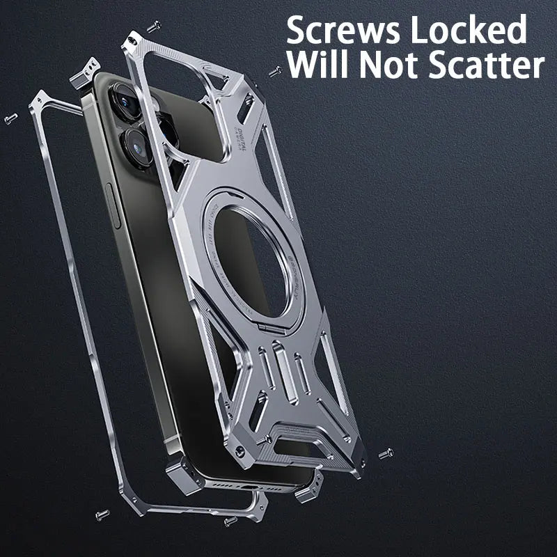 New Anti-Fall Aluminium Phone Cover - sky-case
