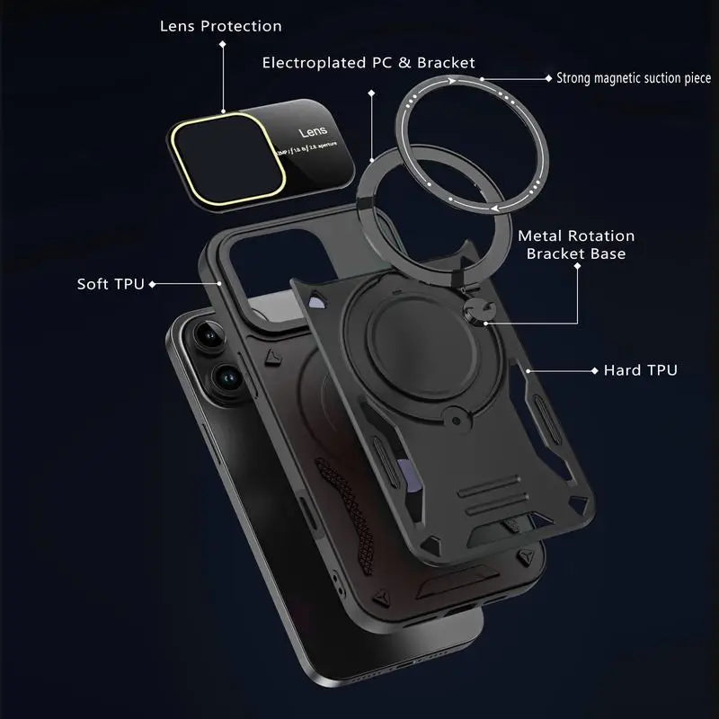 Magsafe Rotate Finger Ring Stand Cover - sky-case