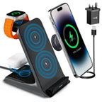 3-in-1 Charging Stand – Wireless Dock for Apple Devices - sky-case