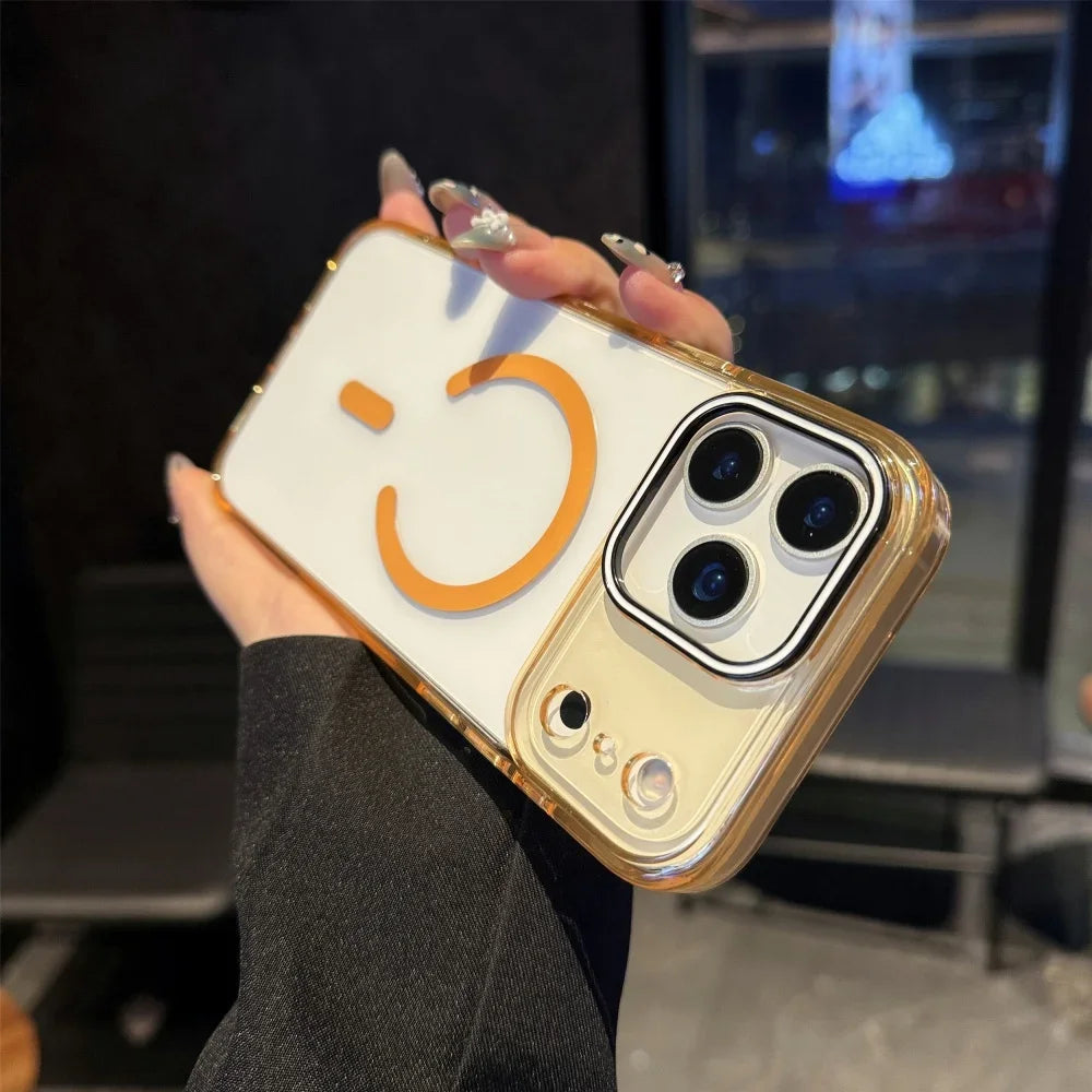 Clear Magnetic iPhone Case, Magsafe Hard Cover - sky-case