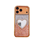 Luxury Diamond Heart Mirror Case - sky-case