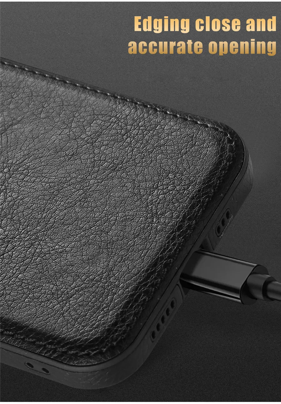 Logo View Luxury Leather Camera Lens Protection Case - sky-case