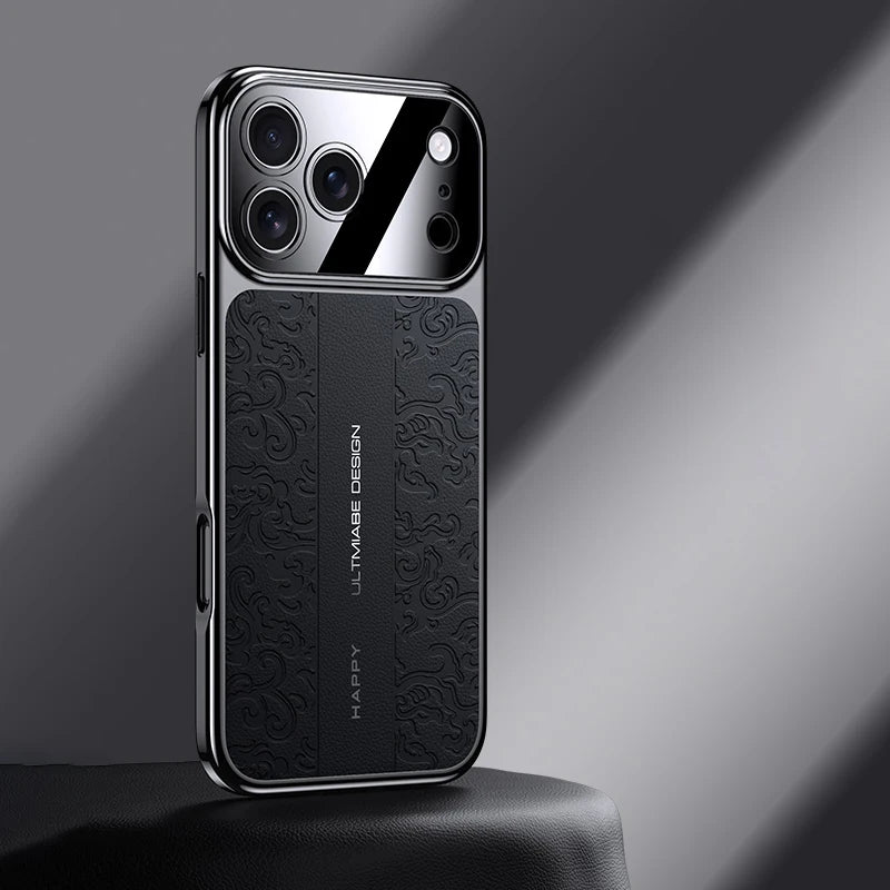 Luxurious Leather Electroplated Case - sky-case