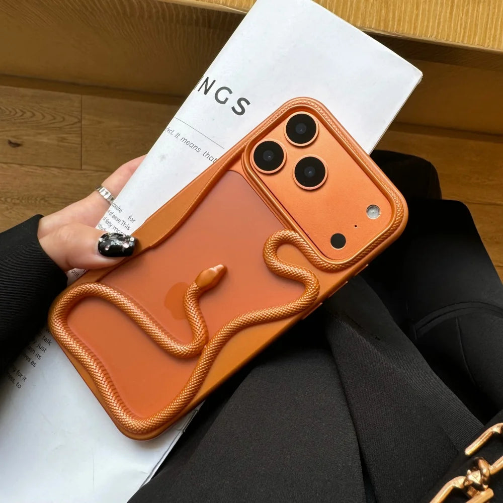 Luxury Snake Plating Armor Case - sky-case