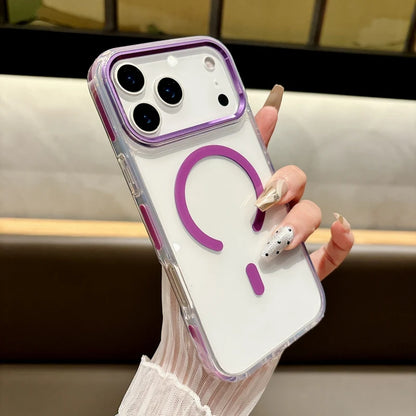 Transparent crystal wireless charging magSafe iPhone case - sky-case