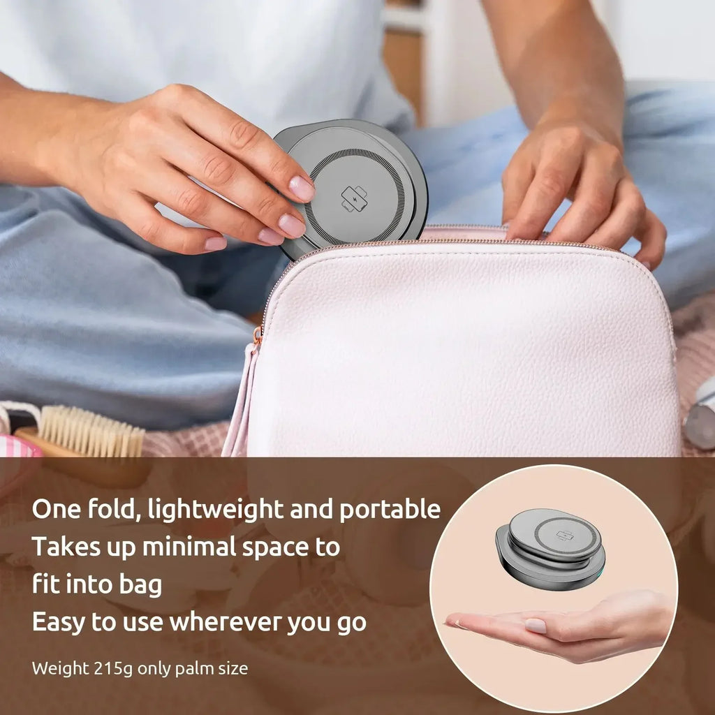 3-in-1 Wireless Charger Magnetic Folding Stand - sky-case