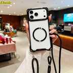 MagSafe Shockproof Crossbody Clear Case - sky-case