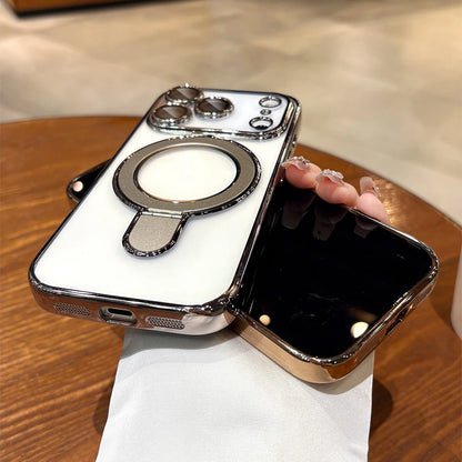 Luxury Plating MagSafe Magnetic Bracket Case - sky-case