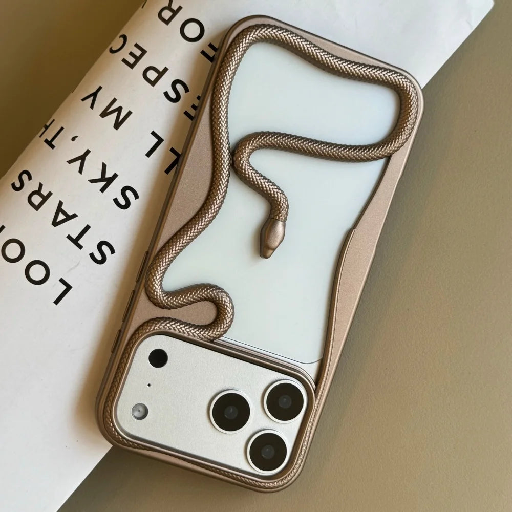 Luxury Snake Plating Armor Case - sky-case