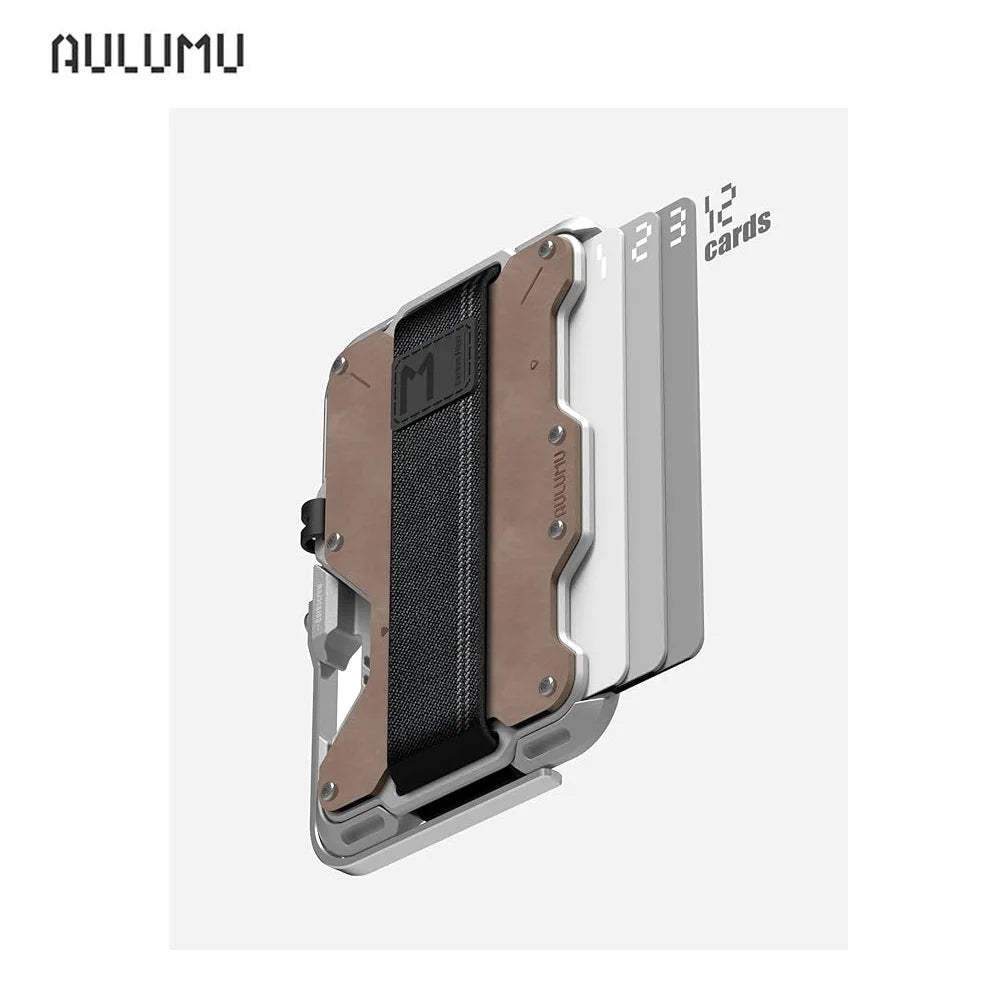 Magnetic Genuine Leather Wallet Card - sky-case