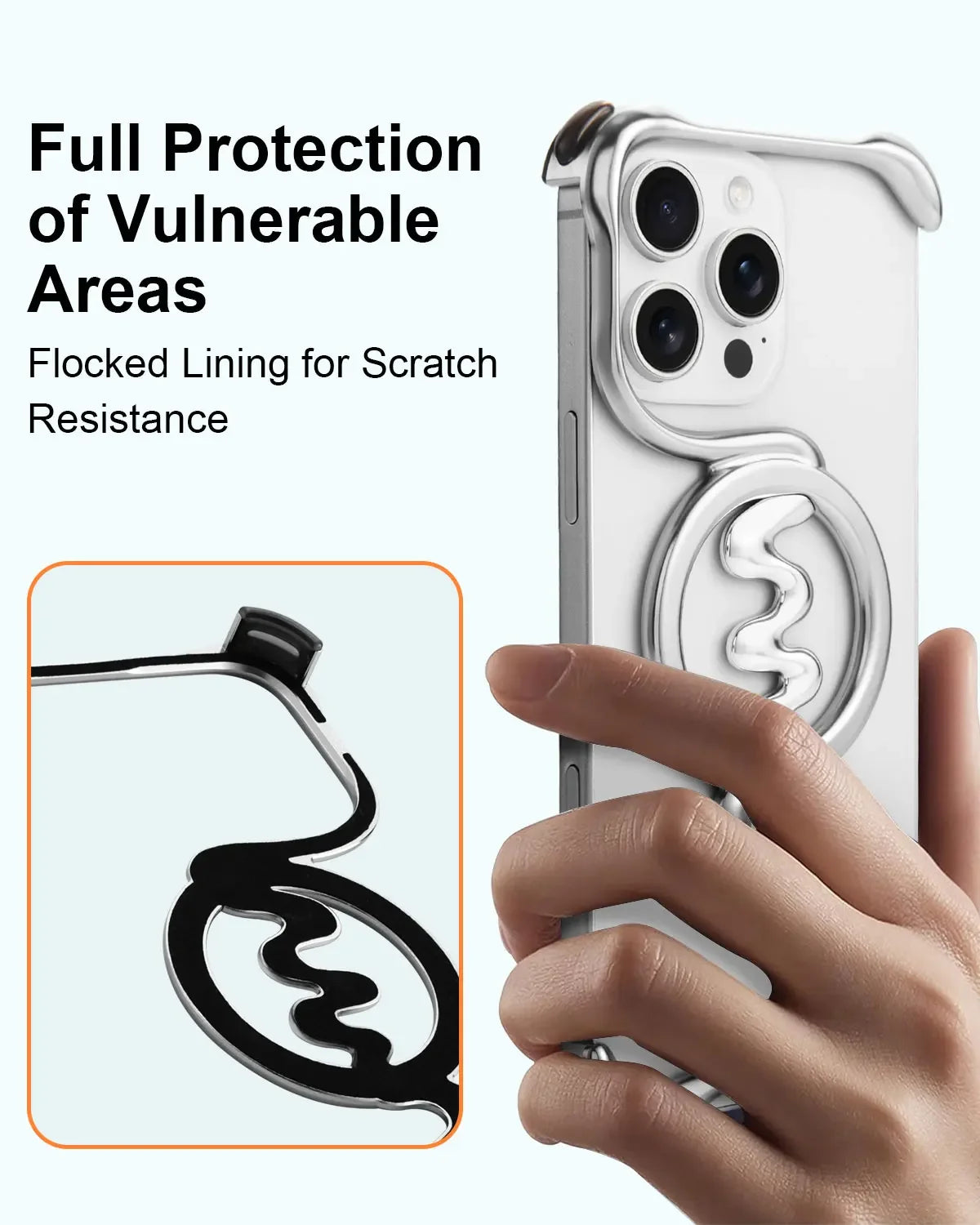 Aluminum Frameless Magnetic Protective Cover - sky-case