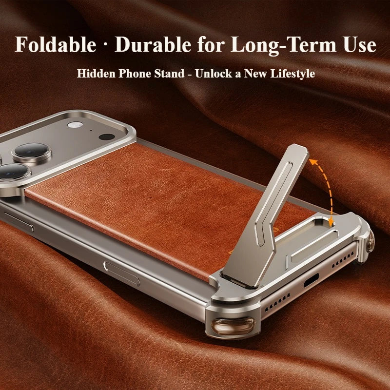 Luxury Oatsbasf Frameless Leather Magnetic Case - sky-case