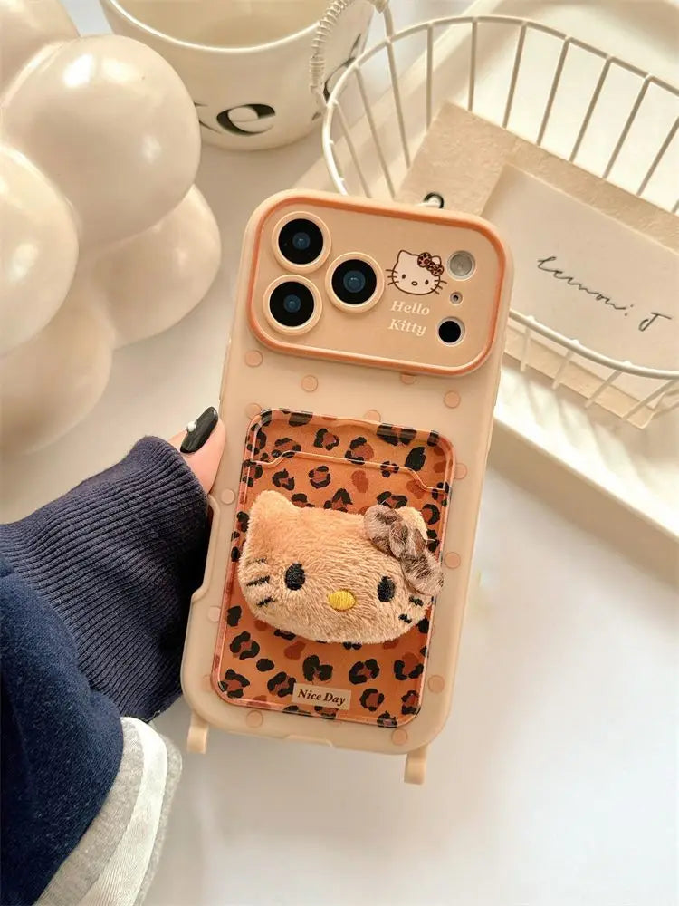 Kawaii HelloKitty Lanyard Strap Case - sky-case