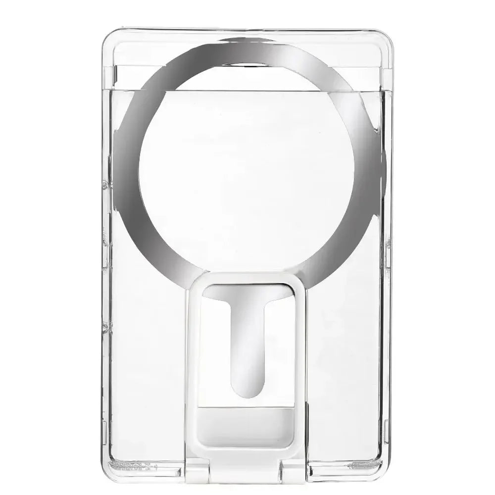 Luxury Magnetic Wallet Holder Card Silver - sky-case