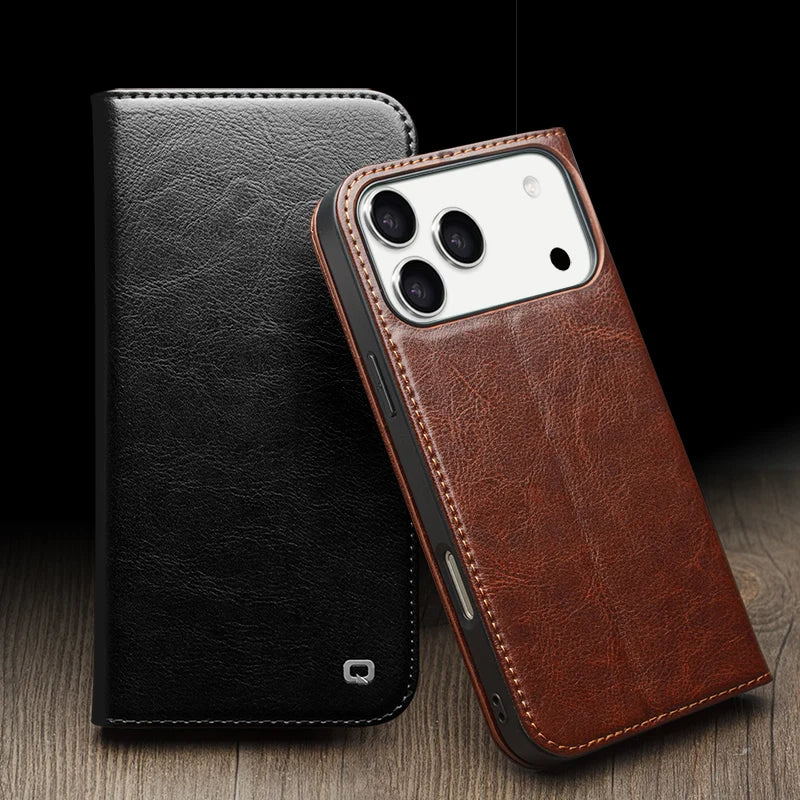 Luxury Leather Wallet Design Case - sky-case