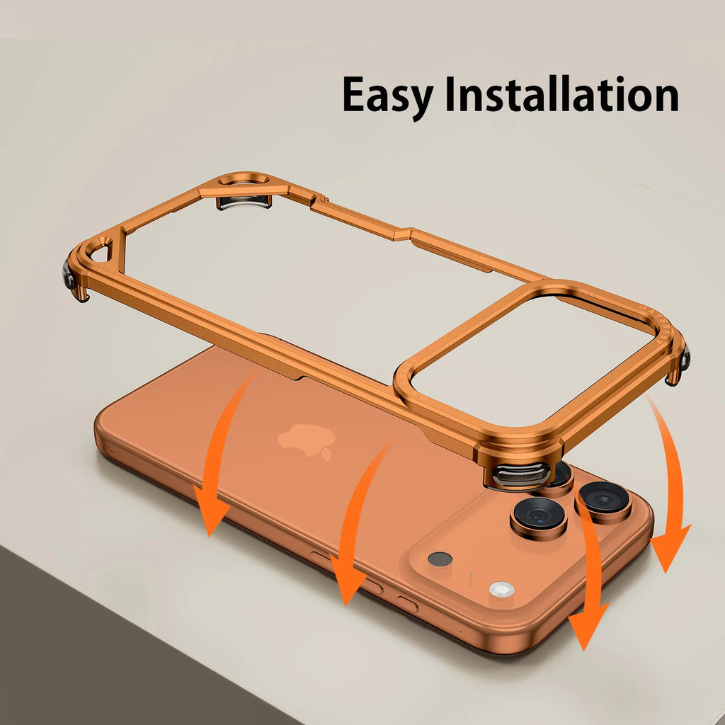 Premium metal case with an ultra-slim frame for all iPhone 17 models - sky-case